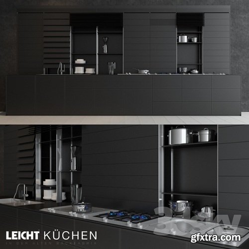 Leicht Kitchen 3d Model