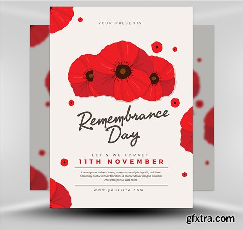 Remembrance Day 2017 Flyer Template