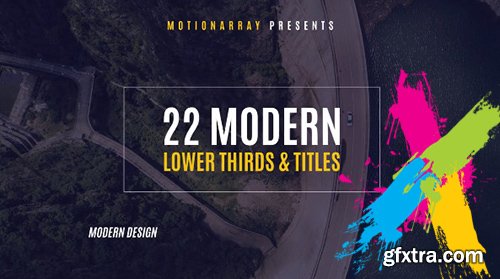 22 Modern Lower Thirds & Titles - After Effects