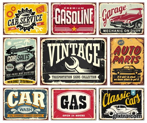 Vectors - Car Service Backgrounds 13