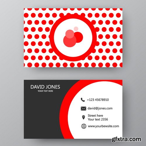 Vectors - Red Business Cards 9