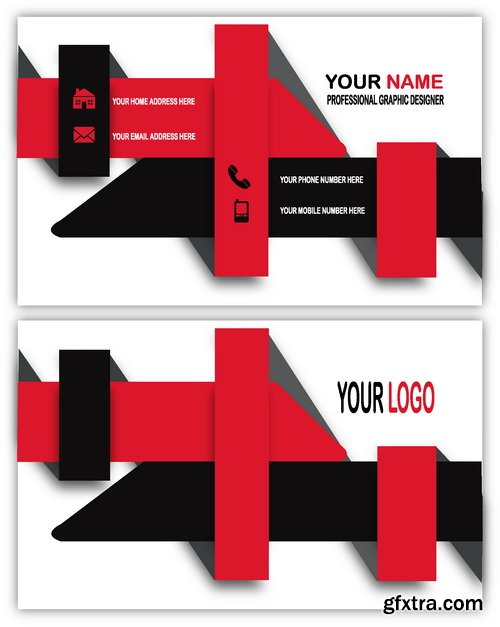 Vectors - Red Business Cards 9