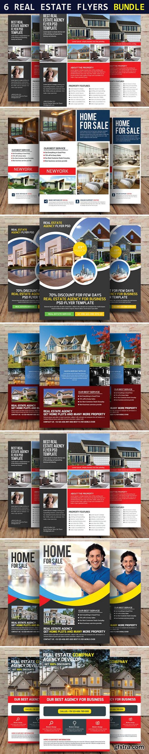 CM - 6 Real Estate Flyers Bundle 1907215