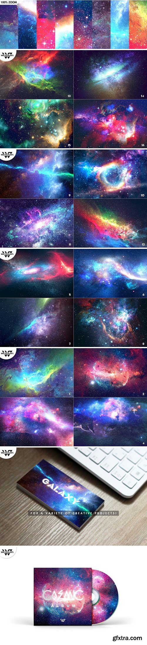 CM - 16 SPACE GALAXY Textures + BONUS 1927163