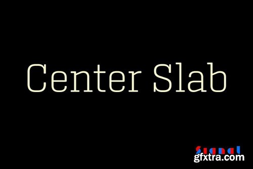 Center Slab Font Family