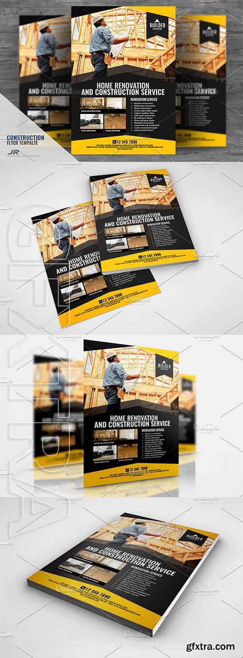 CreativeMarket - Construction and Building Flyer 1983270