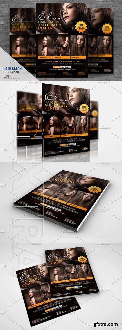 CreativeMarket - Hair Salon Flyer 1983520