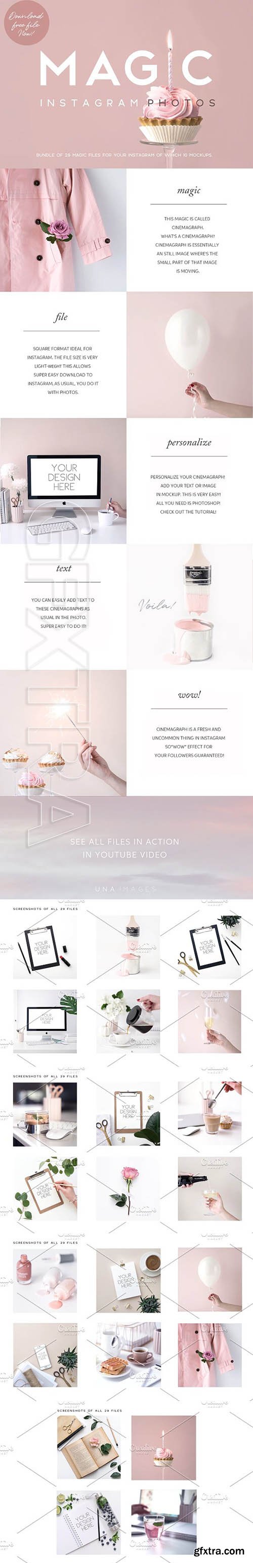 CreativeMarket - Animated Instagram Photos+FREE FILE 1982926