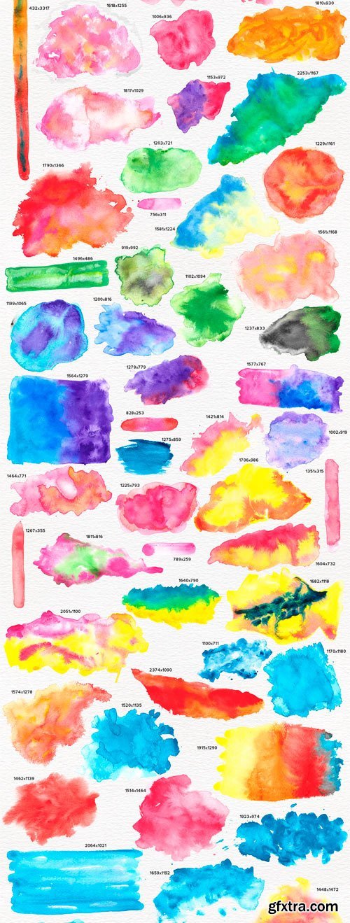 CreativeMarket- Watercolor Textures + BONUS