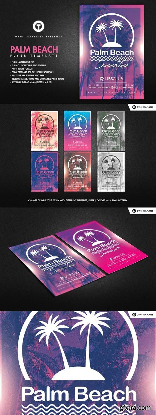 CM -  TROPICAL SUMMER Flyer Template 1348627