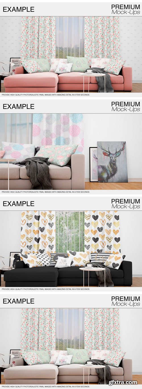 CM - Curtains Mockup Set 1877580