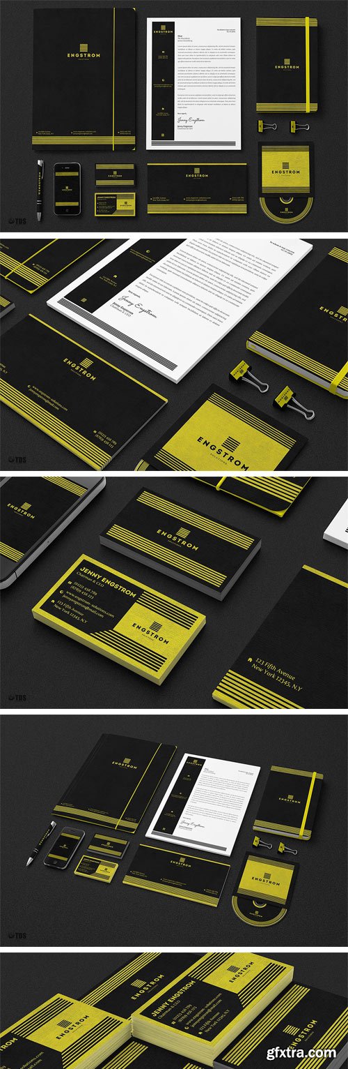 CM - Black and Yellow Corporate Identity 1905677