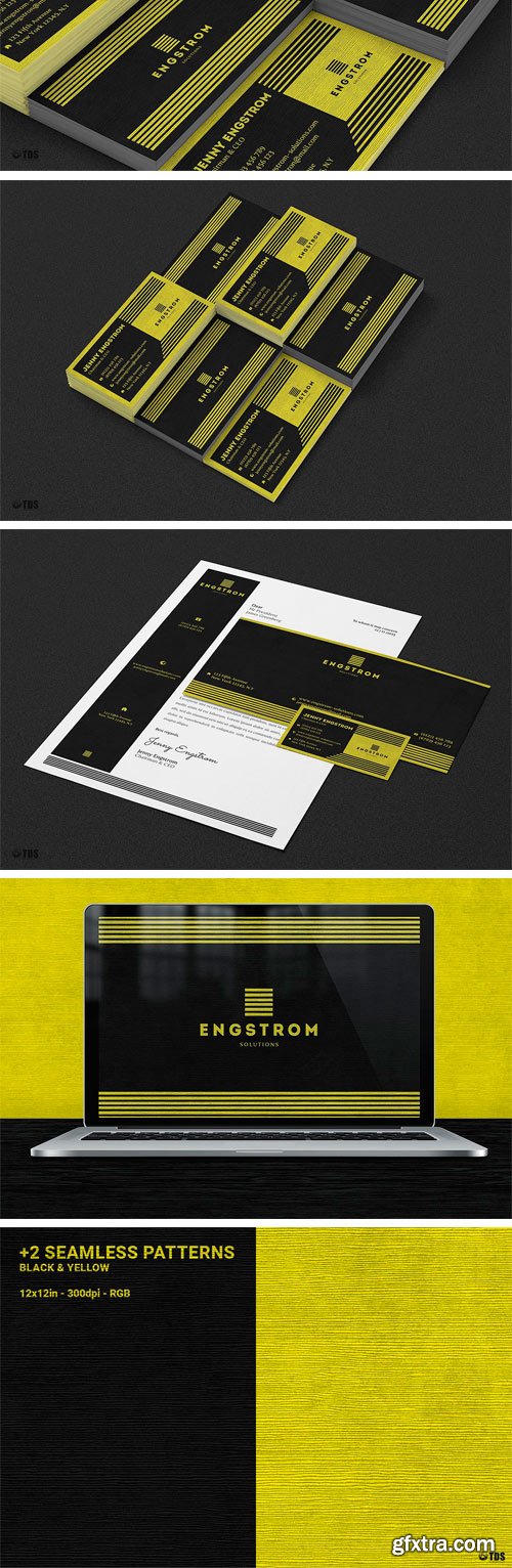 CM - Black and Yellow Corporate Identity 1905677