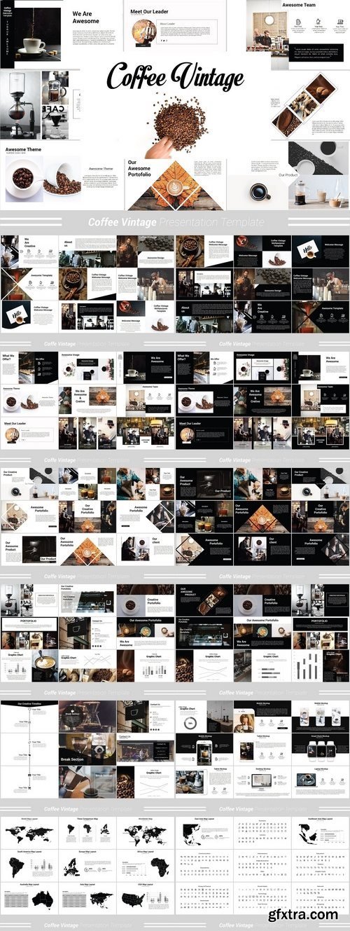 CM - Coffee Vintage MNML Keynote Template 1336166