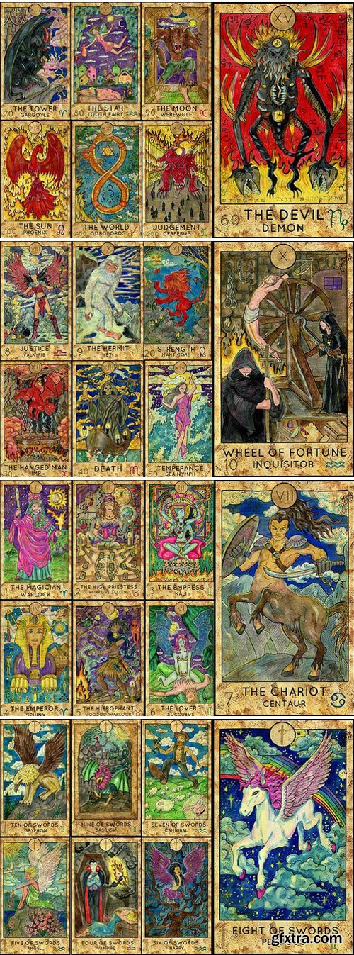 CM - Fantasy World Tarot/full deck 1890740