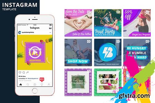 CreativeMarket - Instagram Video Photoshop Template 1984617