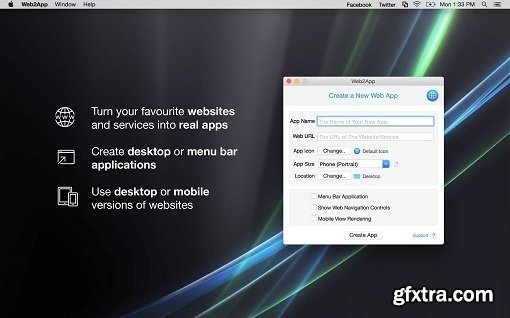 Web2App 1.8.0 (macOS)