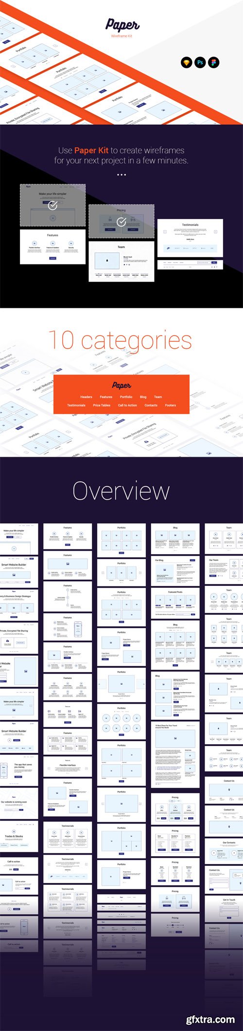 Paper Wireframe Kit