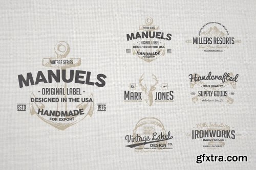 150+ Vintage Logos and Photo Mock-Ups Bundle