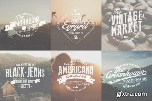 150+ Vintage Logos and Photo Mock-Ups Bundle