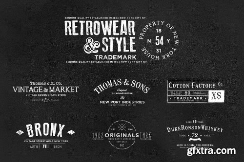 150+ Vintage Logos and Photo Mock-Ups Bundle