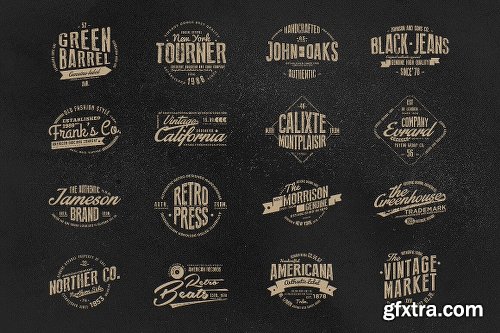 150+ Vintage Logos and Photo Mock-Ups Bundle