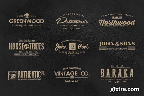 150+ Vintage Logos and Photo Mock-Ups Bundle