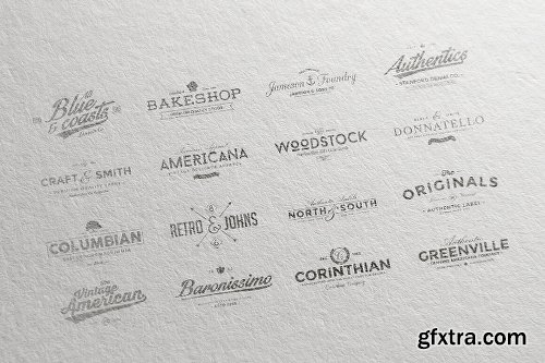 150+ Vintage Logos and Photo Mock-Ups Bundle