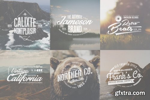 150+ Vintage Logos and Photo Mock-Ups Bundle