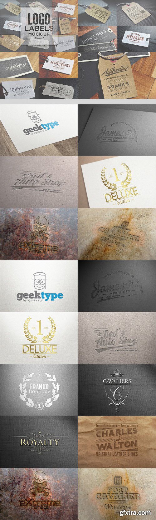 150+ Vintage Logos and Photo Mock-Ups Bundle