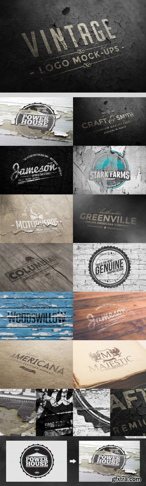 150+ Vintage Logos and Photo Mock-Ups Bundle