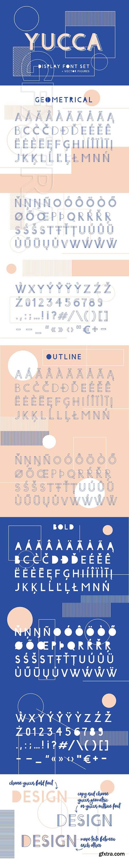 CreativeMarket - Yucca Display Font Set 1985068