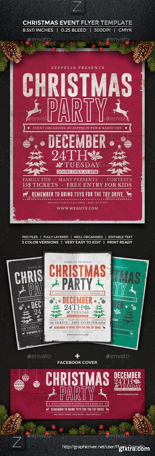 Graphicriver - Christmas Flyer Template Vol.2 9557373