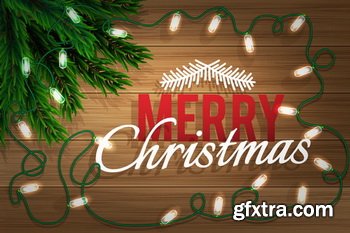 Wooden Christmas Backgrounds [ALL 10 SETS IN 1] 40xEPS