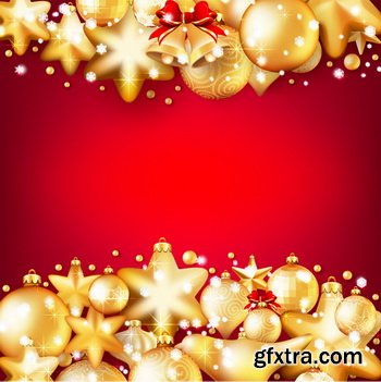 Red Christmas Backgrounds [ALL 16 SETS IN 1] 64xEPS