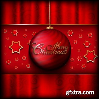 Red Christmas Backgrounds [ALL 16 SETS IN 1] 64xEPS