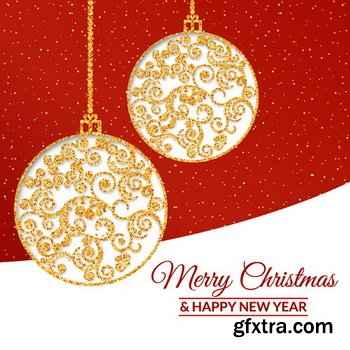 Red Christmas Backgrounds [ALL 16 SETS IN 1] 64xEPS