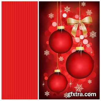 Red Christmas Backgrounds [ALL 16 SETS IN 1] 64xEPS