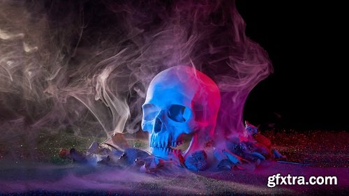 Spooky Halloween Photoshoot - Skull, Smoke and Sony Camera Death