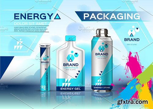 CreativeMarket - Vector energy drink set mockup 1984565