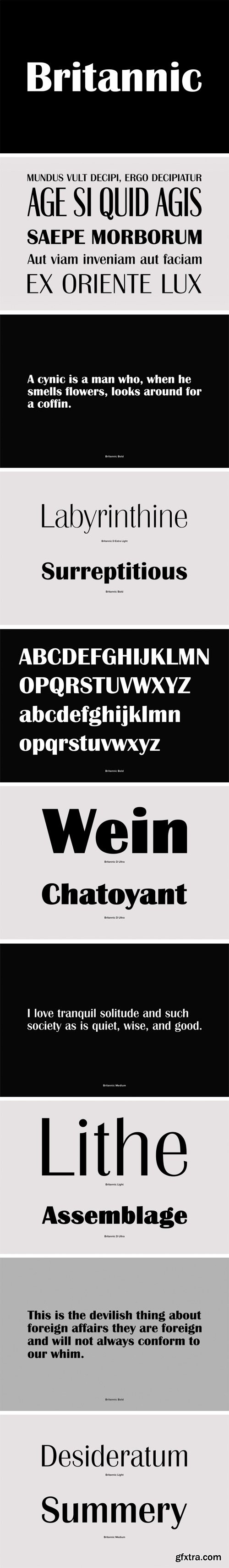 Britannic Font Family