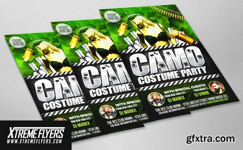 CM - Camo Party Flyer Template 1825961