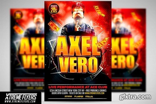 CM - Hip Hop Artist Flyer Template 1826094