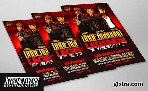 CM - Hip Hop Artist Flyer Template 1825941