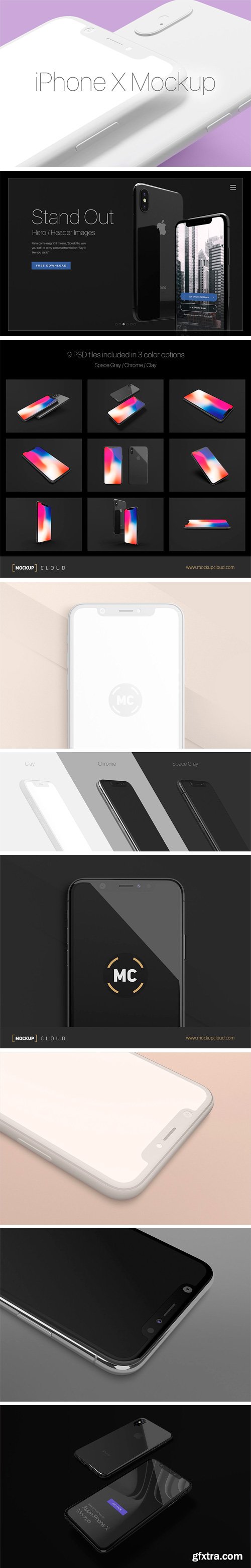 CM - iPhone X Mockup Set 1925497