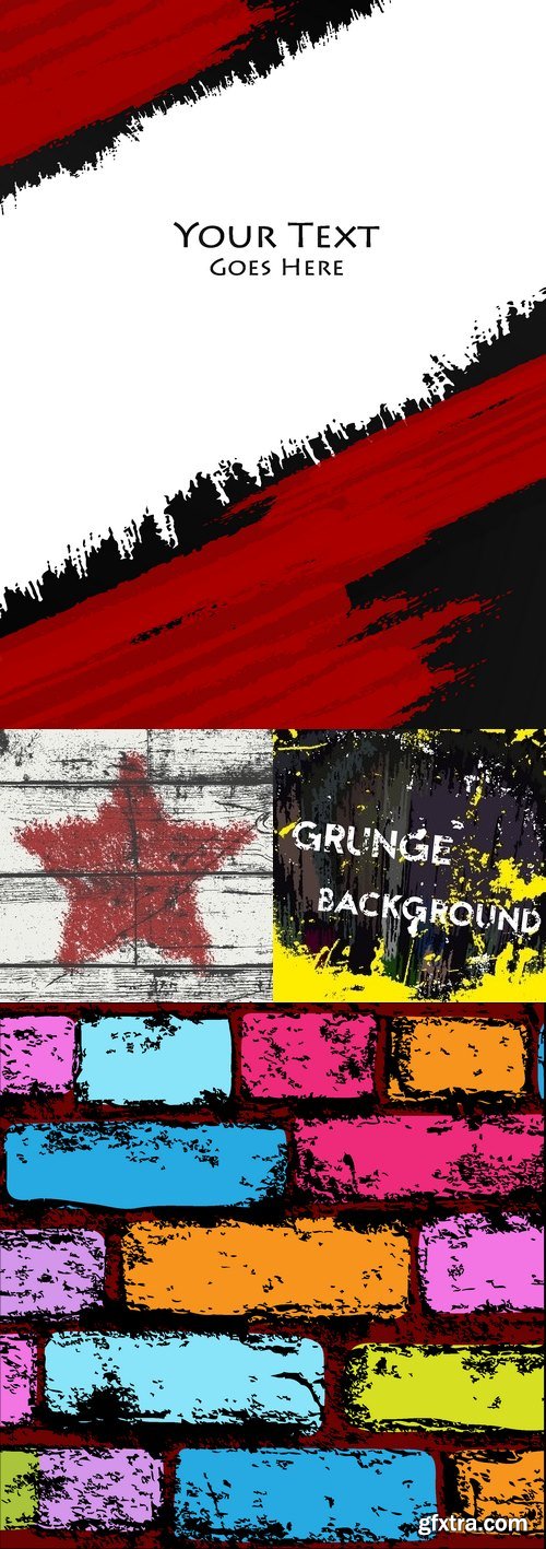Vectors - Creative Grunge Backgrounds 13