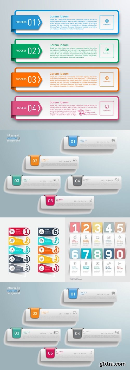 Vectors - Shiny Option Infographics 24