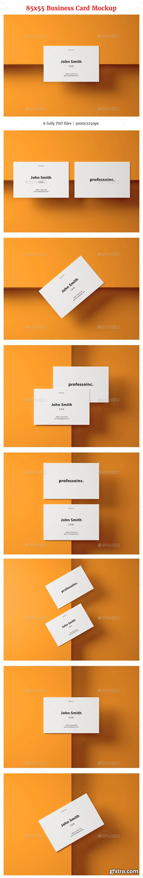 GR - 85x55 Business Card Mockup Set 2 20769194