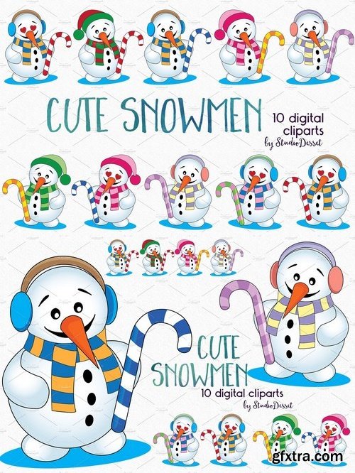 CM - Cute Snowman Illustrations 873324