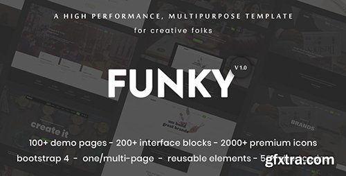 ThemeForest - Funky v1.0 - Professional Creative Multi-Purpose Template - 20771586